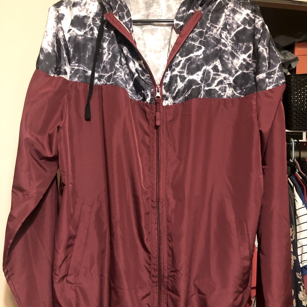 Maroon & Tie Dye Jacket